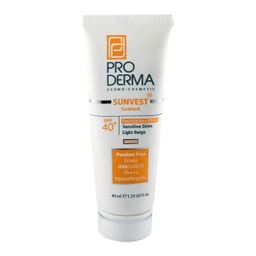 کرم ضد آفتاب رنگی پرودرما (Pro Derma) مدل 40 Sunvest حجم 40 میلی لیتر