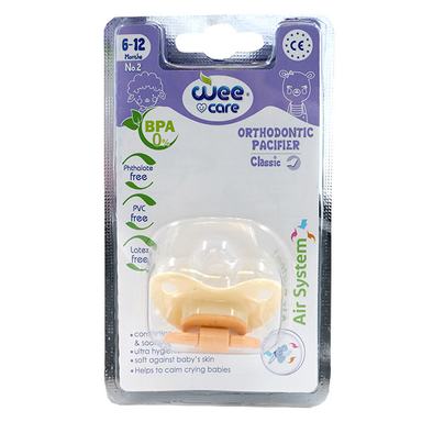 پستانک ارتودنسی وی کر (Wee care) مدل مات سایز 2 کد پی 119 کلاسیک