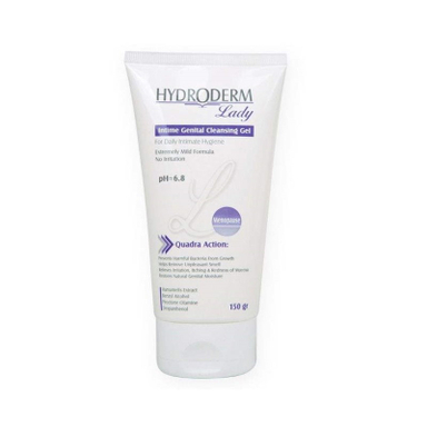ژل بهداشتی بانوان هیدرودرم (Hydroderm) لیدی مناسب دوران یایسه حجم 150 میلی لیتر