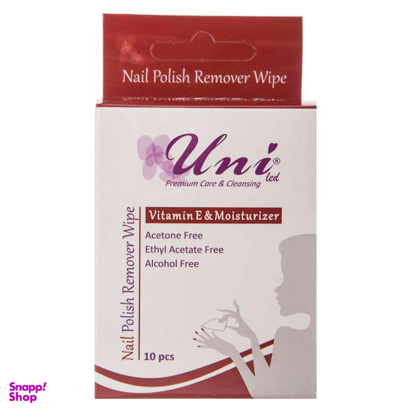 لاک پاک کن بدون استون و الکل یونی لد (Uni Led) مدل ساشه ای بسته 10 عددی