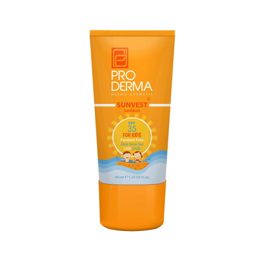 کرم ضد آفتاب کودکان پرودرما (Proderma) با SPF35 حجم 40 میلی‌لیتر