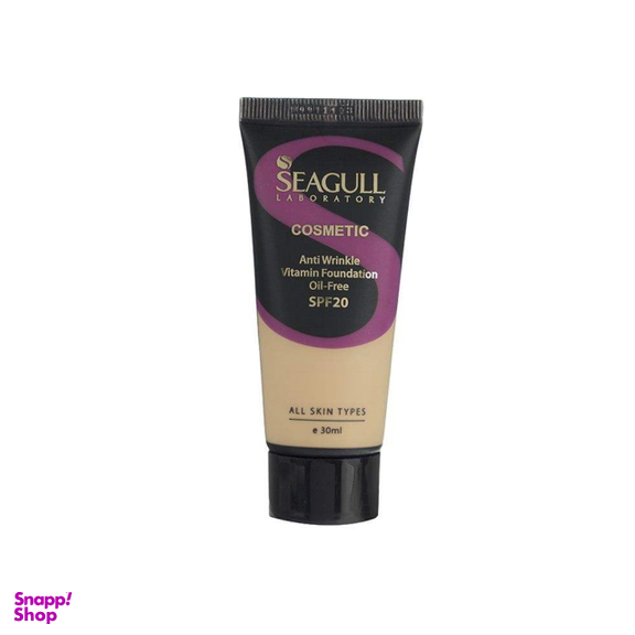 کرم پودر ضد چروک سی گل (Seagull) با spf-20 شماره 08 رنگی حجم 30 میلی لیتر