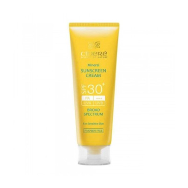 کرم ضد آفتاب مینرال سینره (Cinere) مناسب پوست حساس اس پی اف-بالا 30 رنگ روشن 50 گرم