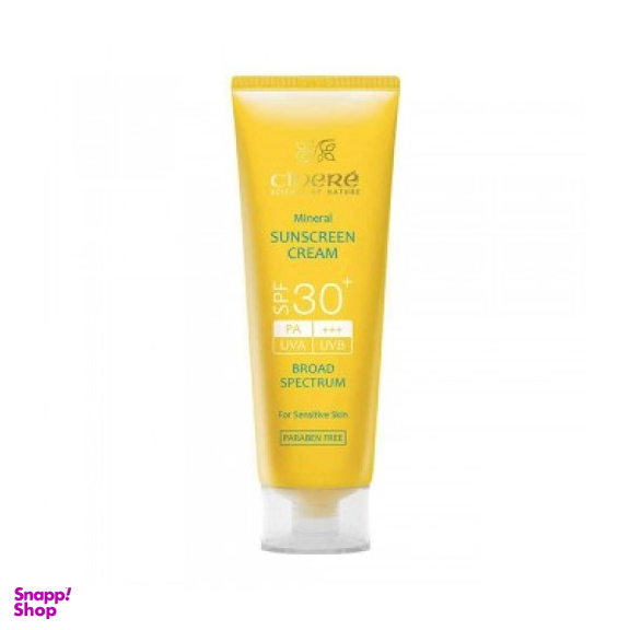 کرم ضد آفتاب مینرال سینره (Cinere) مناسب پوست حساس اس پی اف-بالا 30 رنگ روشن 50 گرم