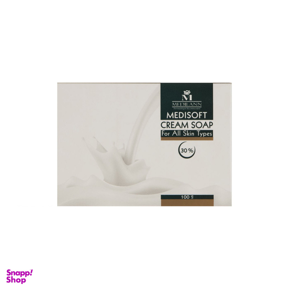 صابون کرمی مدیلن (Medilann) مدل Medisoft 30% حجم 100 گرم