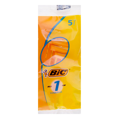 تیغ بیک (Bic) یک لبه مخصوص پوست های حساس بسته 5 عددی