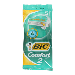 تیغ بیک (Bic) دو لبه مخصوص پوست های حساس بسته 5 عددی