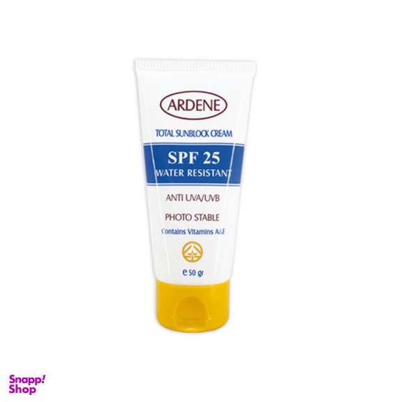 کرم ضد آفتاب آردن (Ardene) اس پی اف-25 مناسب پوست خشک و معمولی 50 گرم
