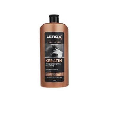 شامپو سر لروکس (Lerox) حاوی کراتینه مسی حجم 550 میلی لیتر