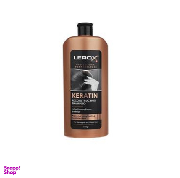 شامپو سر لروکس (Lerox) حاوی کراتینه مسی حجم 550 میلی لیتر