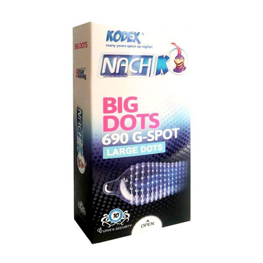 کاندوم ناچ کدکس (Nach Kodex) مدل Big Dots بسته 10 عددی