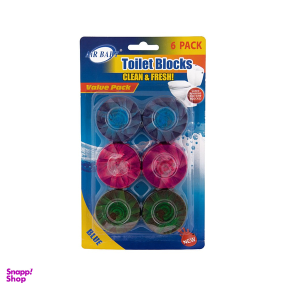 قرص جرم گیر توالت بلکز (Toilet Blocks) توالت فرنگی کد XK-3006 بسته 6 عددی