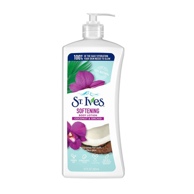 لوسیون بدن اس تی ایوز (St Ives) مدل Softening حاوی نارگیل و ارکیده حجم 621 میلی لیتر