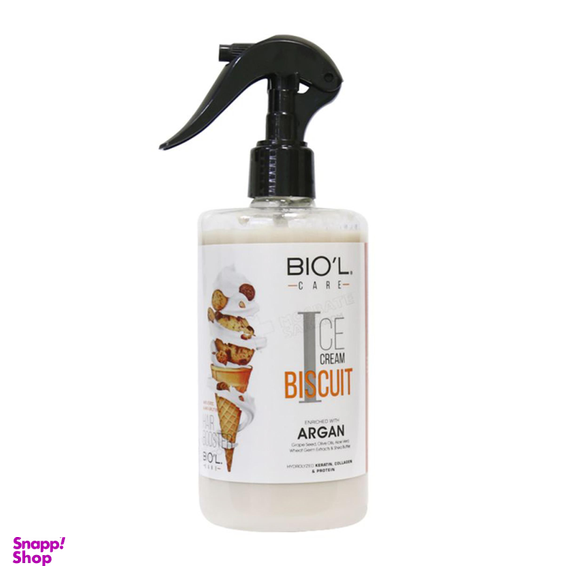 لوسیون مو بیول (Biol) مدل بستنی تقویت کننده و مرطوب کننده حجم 400 میلی لیتر
