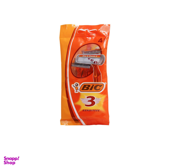 تیغ اصلاح بیک (Bic) 3 لبه مناسب پوست حساس