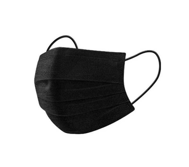 ماسک سه لایه لاکچری رنگ مشکی جعبه 50 تایی
