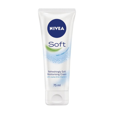 کرم مرطوب کننده تیوبی نیوآ (Nivea) مدل سافت حجم 75 میلی لیتر