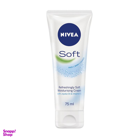 کرم مرطوب کننده تیوبی نیوآ (Nivea) مدل سافت حجم 75 میلی لیتر