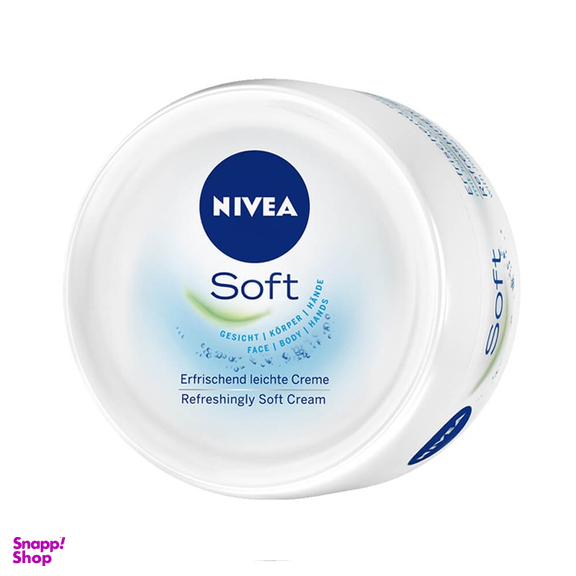 کرم مرطوب کننده دست، صورت و بدن نیوآ (Nivea) مدل سافت حجم 100 میلی لیتر
