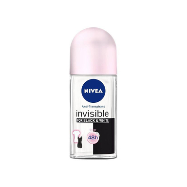 رول ضد تعریق زنانه نیوآ (Nivea) مدل Black و White Invisible Clear حجم 50 میلی‌لیتر
