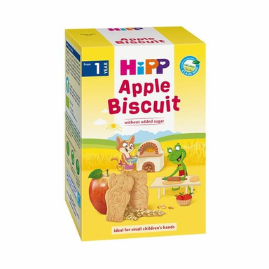 بیسکوییت ارگانیک هیپ (Hipp) با طعم شیر و گندم و سیب +1 وزن 150گرم