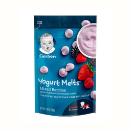 پاف اسنک ماستی گربر (Gerber) با طعم توت فرنگی +8 وزن 28گرم