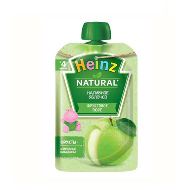 پوره ساندیسی هاینز (Heinz) با طعم سیب +4 وزن 90 گرم