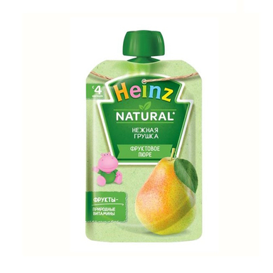 پوره ساندیسی هاینز (Heinz) با طعم گلابی +4 وزن 90 گرم