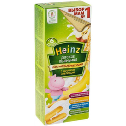 بیسکوییت انگشتی هاینز (Heinz) با طعم شیر و سیب و موز و گندم +6 وزن 160گرم