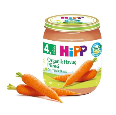 پوره ارگانیک هیپ (Hipp) با طعم هویج +4 وزن 125گرم