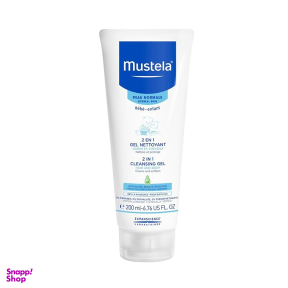 شامپو سر و بدن کودک موستلا (Mustela) مدل 2 در 1 حجم 200 میلی لیتر