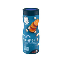 پاف اسنکی گربر (Gerber) با طعم سیب زمینی شیرین +8 وزن 42 گرم