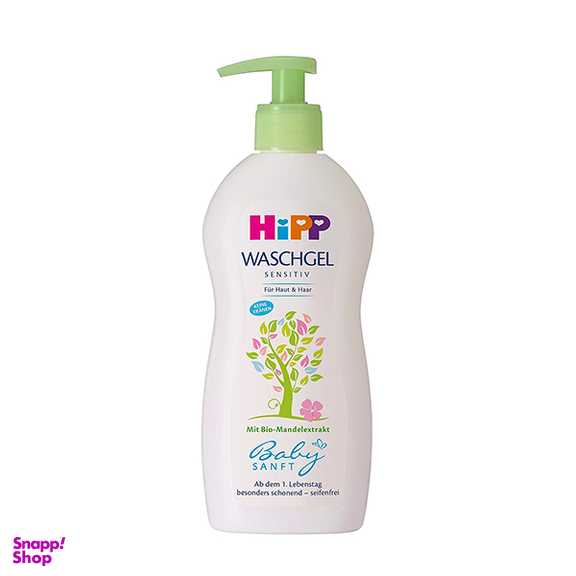 ژل شستشوی سر و بدن کودک هیپ (Hipp) مدل Waschgel حجم 400 میلی لیتر