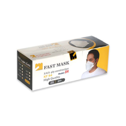 ماسک سه بعدی 5 لایه فست ماسک (Fast Mask) مدل 3M-KN94 بسته 25 عددی