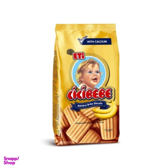 بیسکویت کودک اتی (Eti) مدل Cicibebe با طعم موزی وزن 172گرم