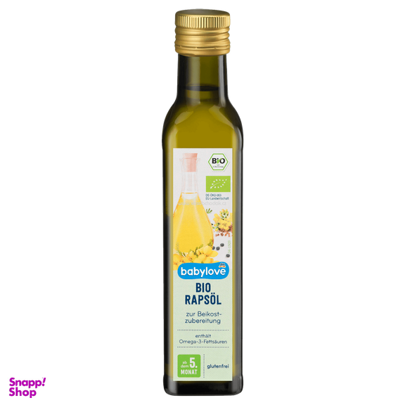 روغن غذای کودک بیبی لاو (Baby Love) مدل کلزا حجم 250 میلی لیتر مناسب برای +5