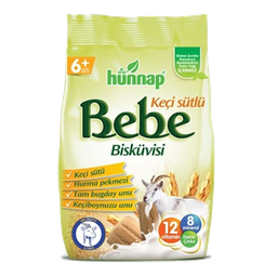 بیسکویت کودک به به هوناپ با شیر چرب بز مناسب +6 وزن 200 گرم