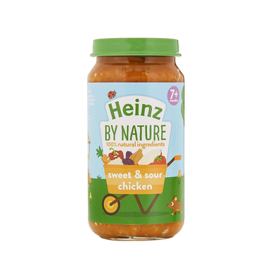 پوره سوپ هاینز (Heinz) با طعم مرغ ترش و شیرین +7 وزن 200 گرم