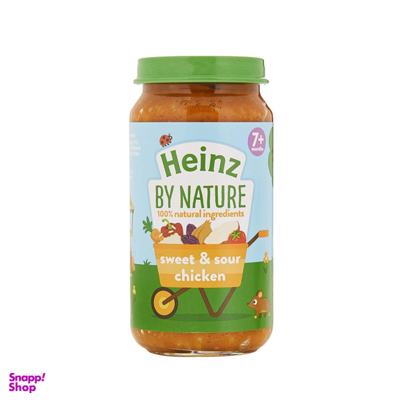 پوره سوپ هاینز (Heinz) با طعم مرغ ترش و شیرین +7 وزن 200 گرم