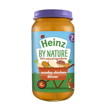 پوره سوپ هاینز (Heinz) با طعم مرغ و سبزیجات +7 وزن 200 گرم