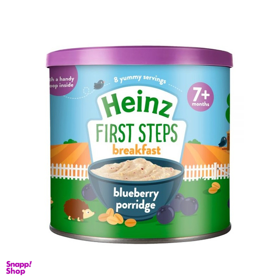 فرنی صبحانه کودک هاینز (Heinz) مدل بلوبری مناسب +7 وزن 200 گرم