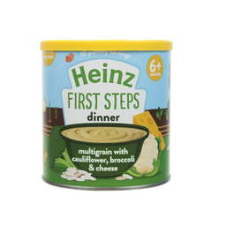 فرنی شام کودک هاینز (Heinz) مدل گل کلم، بروکلی و پنیر مناسب +6 وزن 200 گرم