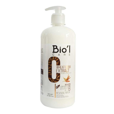 ماسک مو حجم دهنده بیول (Biol) حاوی عصاره گندم حجم 800 میلی لیتر