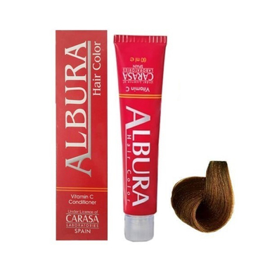 رنگ مو آلبورا (Albora) شماره 6.7 رنگ بلوند شکلاتی تیره حجم 100 میلی لیتر