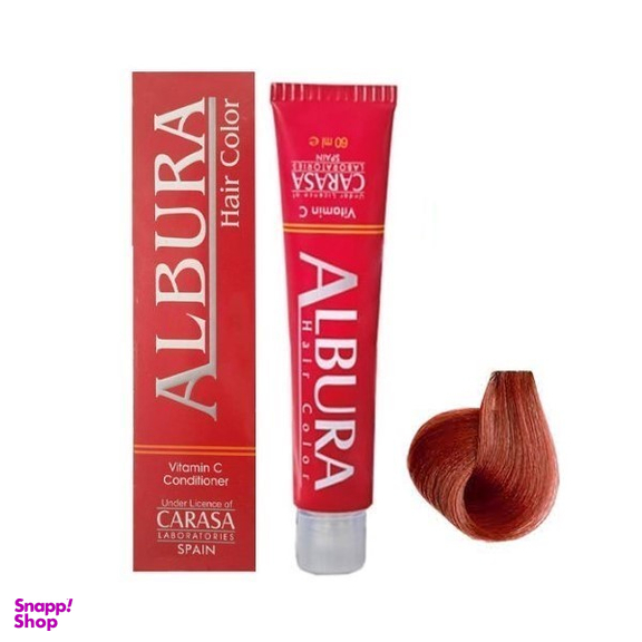 رنگ مو آلبورا (Albora) شماره 6.5 رنگ مسی بلوند ماهاگونی حجم 100 میلی لیتر