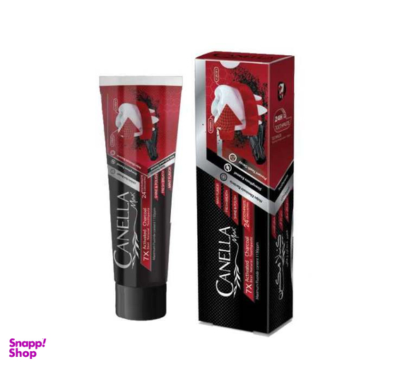 خمیر دندان زغالی کنلامکس (Canella Max) وزن 100 گرم