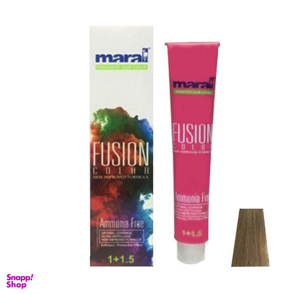 رنگ مو بدون آمونیاک مارال (Maral) سری فیوژن شماره 8.00 رنگ بلوند روشن اکسترا حجم 100 میلی لیتر