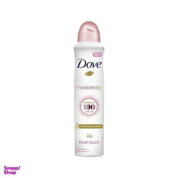 اسپری زنانه داو سری Invisible Dry مدل Floral Touch حجم 250 میلی لیتر