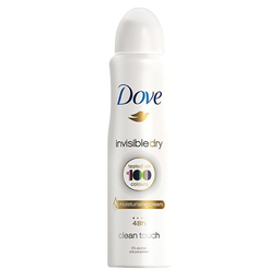 اسپری زنانه داو سری Invisble Dry مدل Clean Touch حجم 250 میلی لیتر