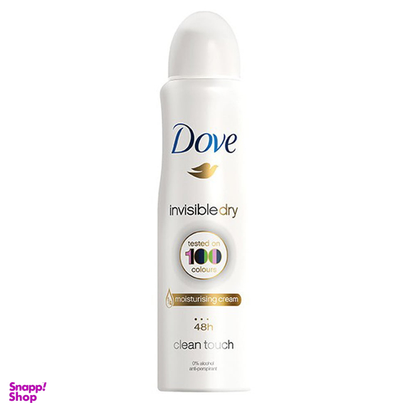 اسپری زنانه داو سری Invisble Dry مدل Clean Touch حجم 250 میلی لیتر